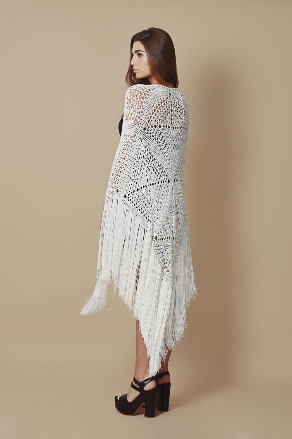 Niza Shawl - White - Image 2