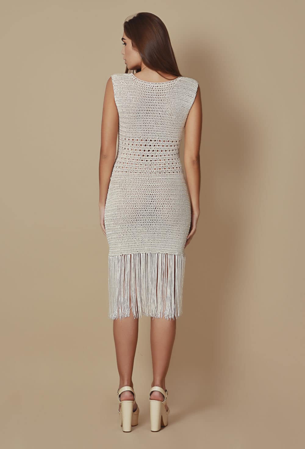 Rio Dress - Cream - Image 8