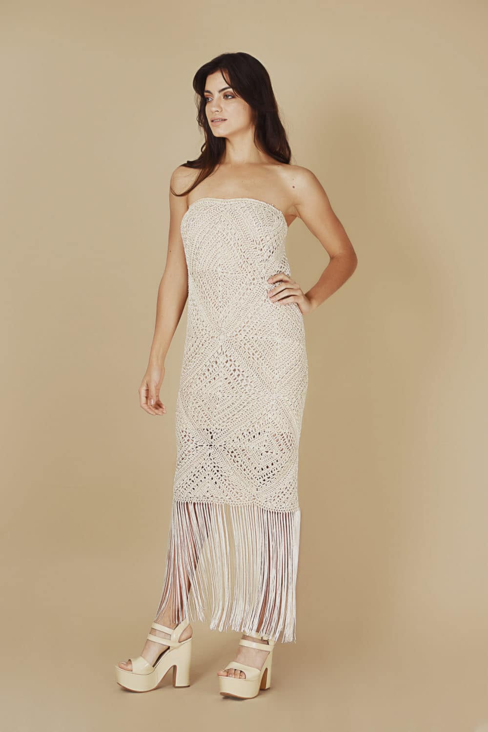 Venice Dress - Cream - Image 2